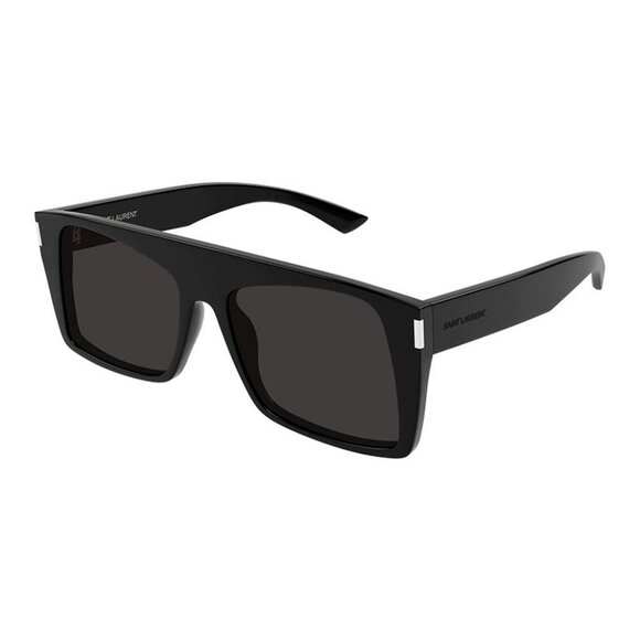 NEW SL651 VITTI 001 SAINT LAURENT SUNGLASSES WOMEN BLACK SQUARE EYEWEAR - Picture 1 of 4